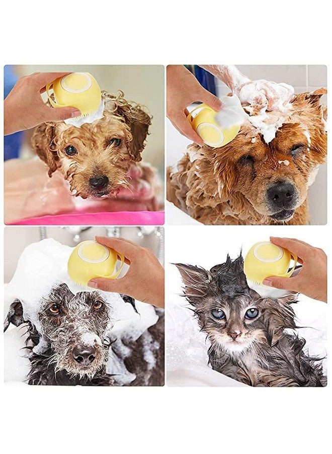 فرشاة استحمام للكلاب، مقشر للجسم، موزع شامبو، مزيل القراد للاستحمام، فرشاة الاستحمام - Image 2