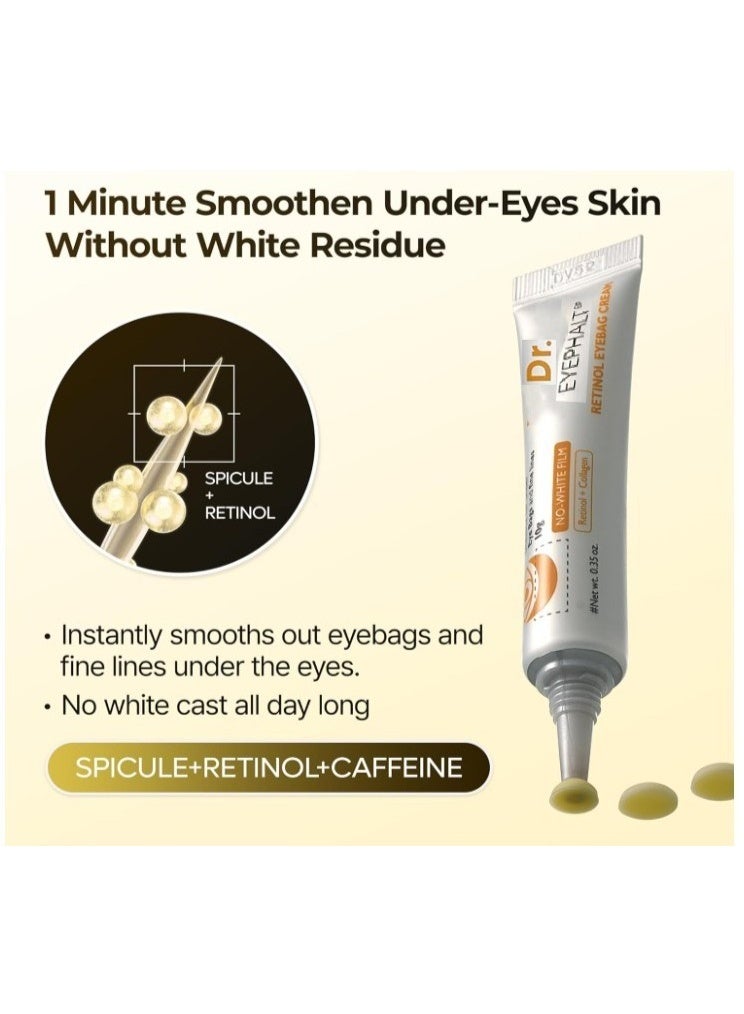 Dr. Eyephalt Retinol Eye Bag Cream 10g – Anti-Aging Under Eye Treatment for Puffiness, Dark Circles & Fine Lines - Image 5