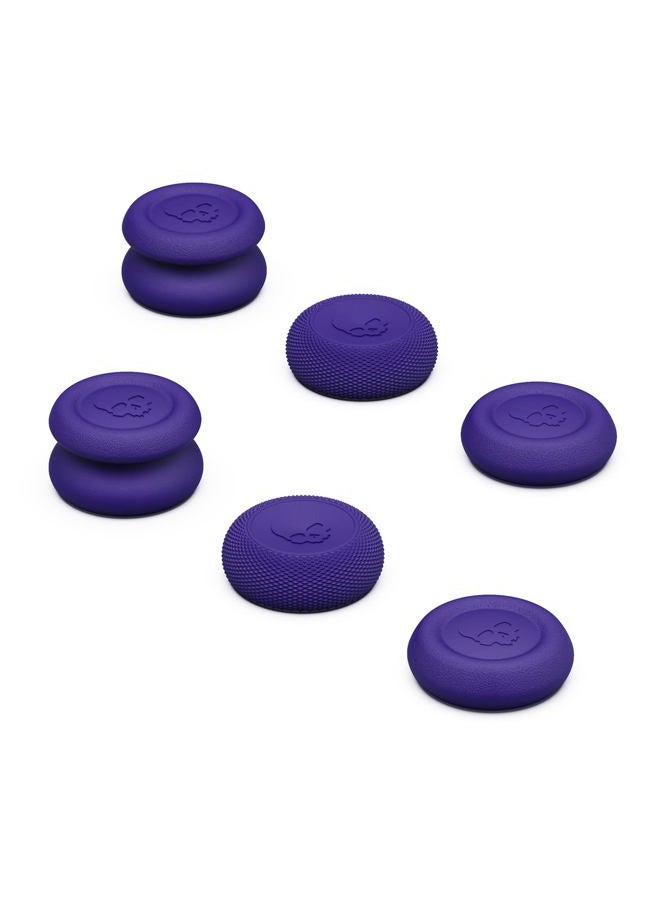Skull & Co. Skin, CQC and FPS Thumb Grips Joystick Cap Analog Stick Cover for XBOX (XSX/XB1) Controller - Galactic Purple, 3Pairs(6pcs) - Image 1
