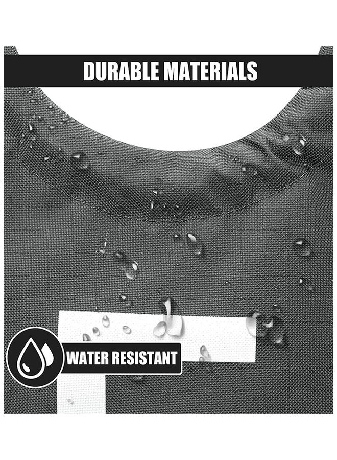 نيبمينينت سلة غسيل كبيرة قابلة للطي مزودة بمقبض رمادي داكن 79 x 43سم - Image 3