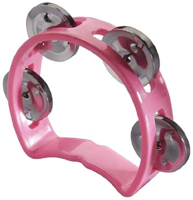 Stagg TAB-MINI/PK Plastic Cutaway Mini Tambourine with 4 Jingles - Pink - Image 5