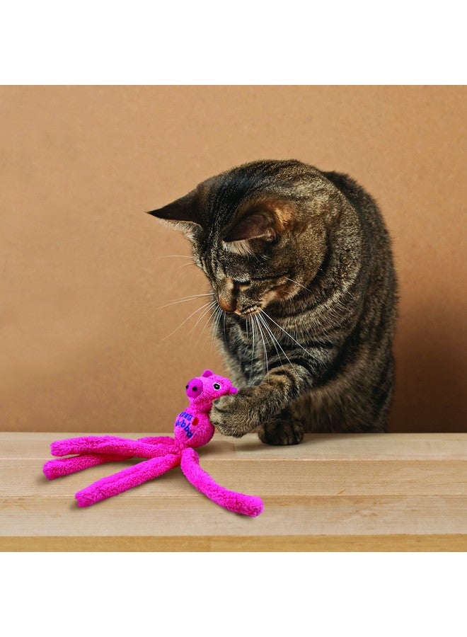 كونج كونغ - كات ووبا ماوس - لعبة قطيفة ناعمة من عشبة النعناع البري، مجعدة وخشخشة (ألوان متنوعة) - Image 2