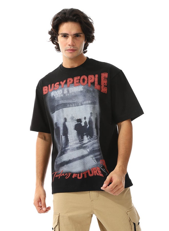 WHITE RABBIT Printed Round Neck T-shirt  - Image 1