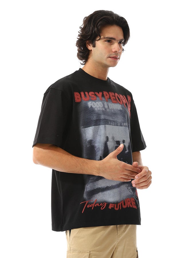 WHITE RABBIT Printed Round Neck T-shirt  - Image 2