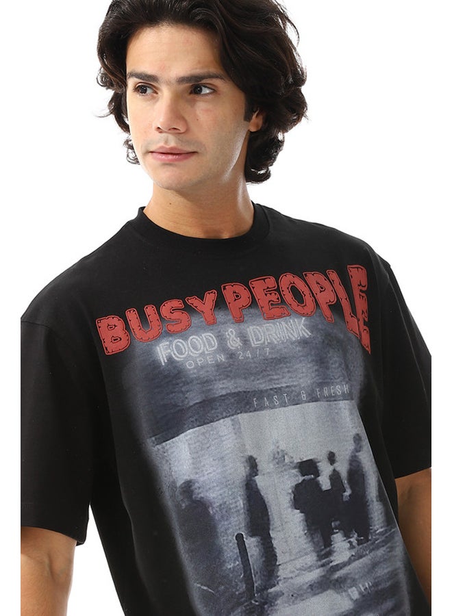 WHITE RABBIT Printed Round Neck T-shirt  - Image 4