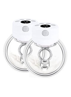 Gonice Wearable Breast Pump With Milk Bag 2 Pack Portable Rechargeable Electric Hands Free Breast Pumps With 2 Modes 9 Levels  - Image 1