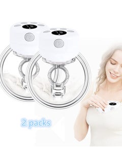 Gonice Wearable Breast Pump With Milk Bag 2 Pack Portable Rechargeable Electric Hands Free Breast Pumps With 2 Modes 9 Levels  - Image 2