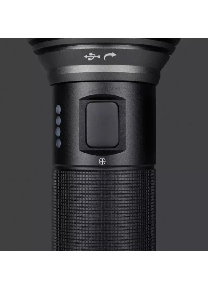 Xiaomi - Handheld Flashlight,  Ipx7 Waterproof Outdoor Led Light, High Lumens USB Rechargeable Ultra Bright Flashlight, Durable Type C Searching Torch For Camping, (1pc, Black) - Image 1