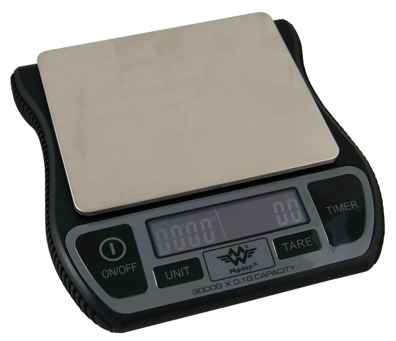My Weigh Barista Scales Water Resistant Kitchen Coffee Scales with Timer  USB Rechargeable 3000g x 01g