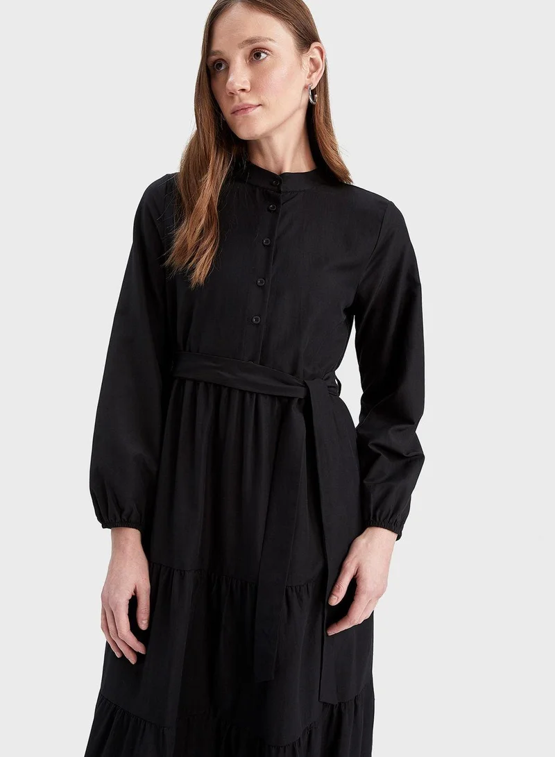 DeFacto Tiered Cotton Dress