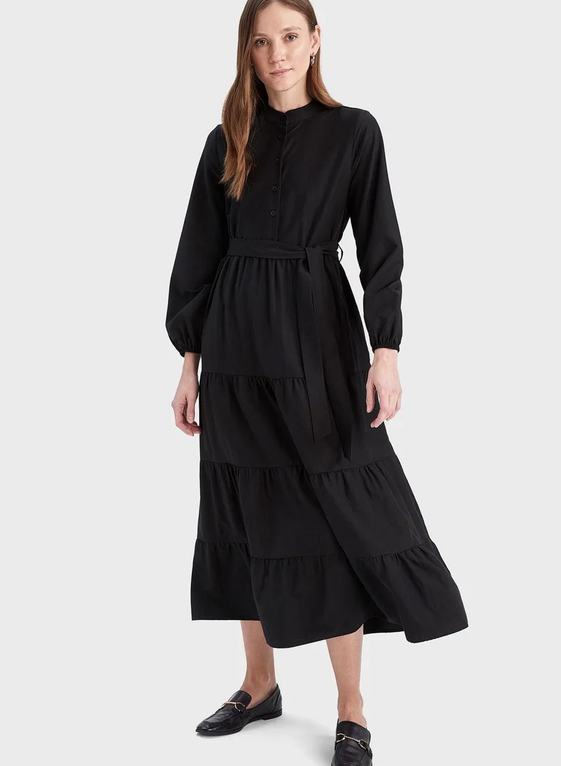 DeFacto Tiered Cotton Dress