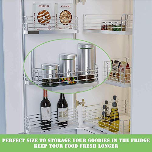 Mivana Glass Steel Storage Airtight Tea Coffee Sugar containers for 850 ML, 550 ML,350 ML Kitchen Storage Container with Lid for Tea Coffee & Sugar, Dry Fruit Jars, Storage Box, Set of 3 (3, mt-5) - Image 5