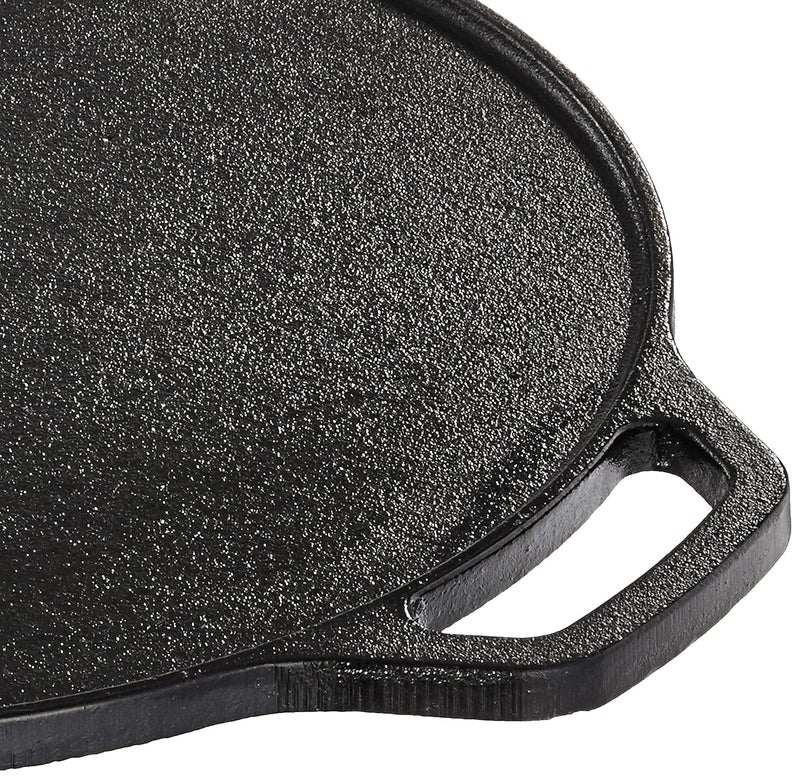 Brand - Solimo Solimo PreSeasoned Cast Iron Dosa Tawa 12 Inches 30 cm Black 100 Toxinfree Naturally Nonstick Long Lasting Gas Induction Stovefriendly - Image 5