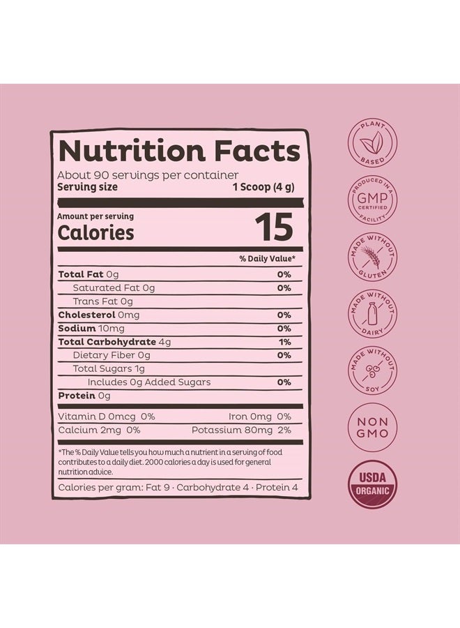 KOS مسحوق جذر الشمندر العضوي - معتمد من وزارة الزراعة الأمريكية، معزز لأكسيد النيتريك، خالي من الكائنات المعدلة وراثيًا، خالي من الغلوتين وفول الصويا - 90 حصة - Image 3