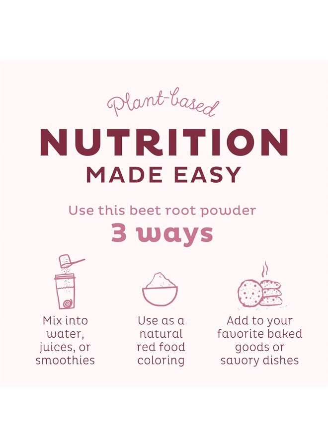 KOS مسحوق جذر الشمندر العضوي - معتمد من وزارة الزراعة الأمريكية، معزز لأكسيد النيتريك، خالي من الكائنات المعدلة وراثيًا، خالي من الغلوتين وفول الصويا - 90 حصة - Image 4
