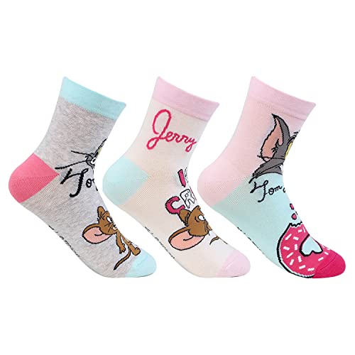 Bonjour Tom & Jerry Ankle Socks for Women Pack of 3 - Image 2
