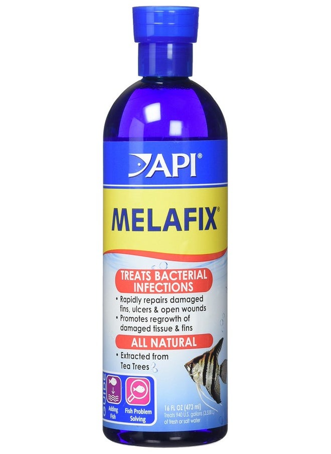 API (2 Pack) Melafix Antibacterial Fish Remedy 16Ounce Bottles  - Image 1