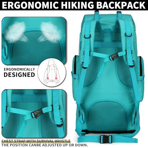 W WINTMING Hiking Backpack for Men 70L/100L Camping Backpack Military Rucksack Molle 3 Days Assault Pack for Climbing - Image 5