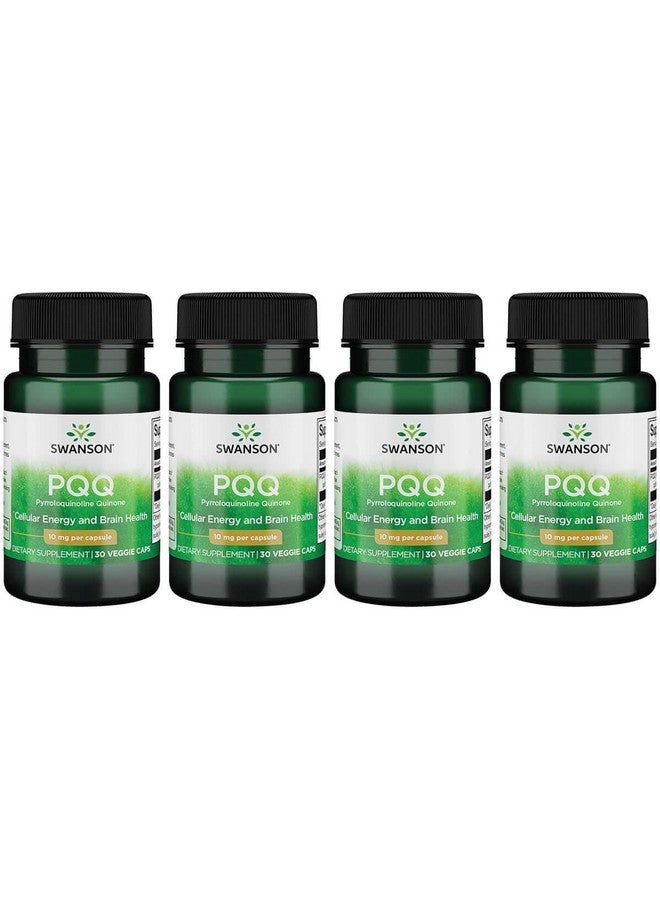 Swanson Pqq Pyrroloquinoline Quinone 10 mg 30 Vegan Caps (4 Pack)