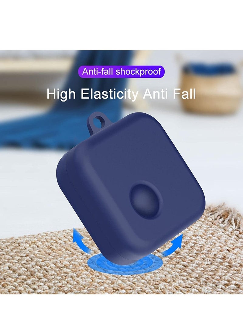 Generic - Silicone Case for Nothing Ear(1) Earbuds CaseShockproof Rugged Silicone Protective Case Cover Shell for Nothing Ear(1) Case with Carabiner (Blue) - Image 1