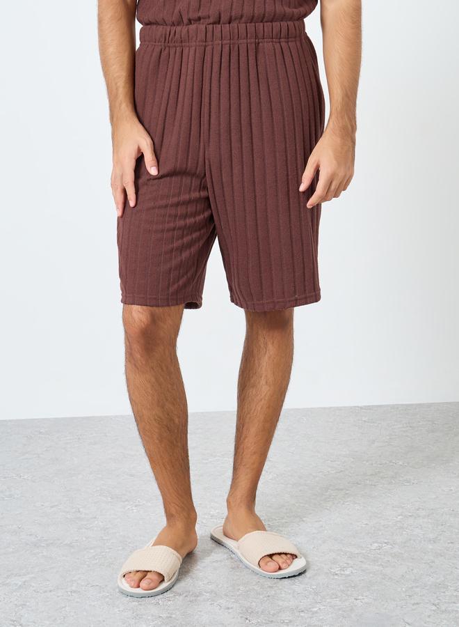 ستايلي مجموعة من شورت وتيشيرت محبوك بقصة مريحة - Image 5