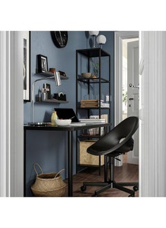 Zaboon Swivel chair, dark grey/black  - Image 4