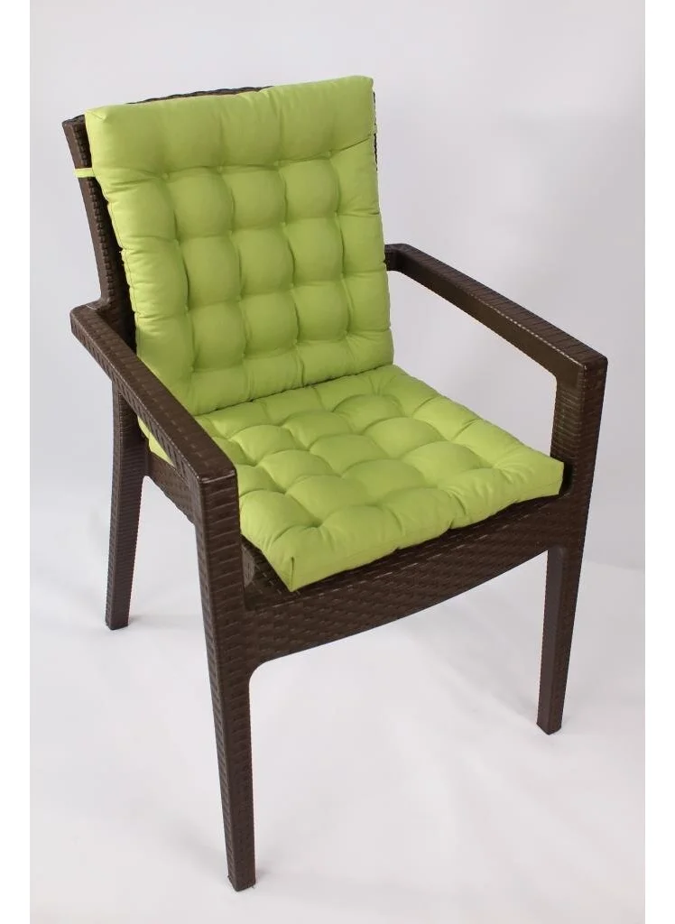 Altın Pamuk Altınpamuk Lux Fluffy Rattan Lotus Chair Cushion 43 x 93 cm. Green