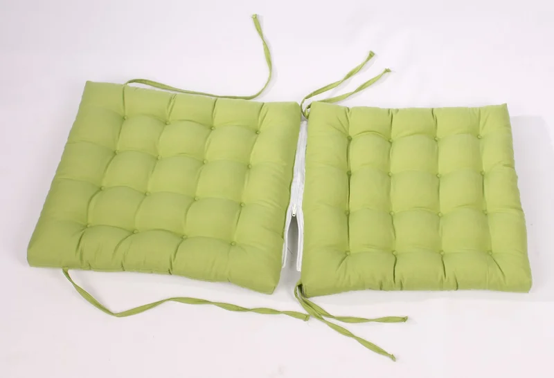 Altın Pamuk Altınpamuk Lux Fluffy Rattan Lotus Chair Cushion 43 x 93 cm. Green