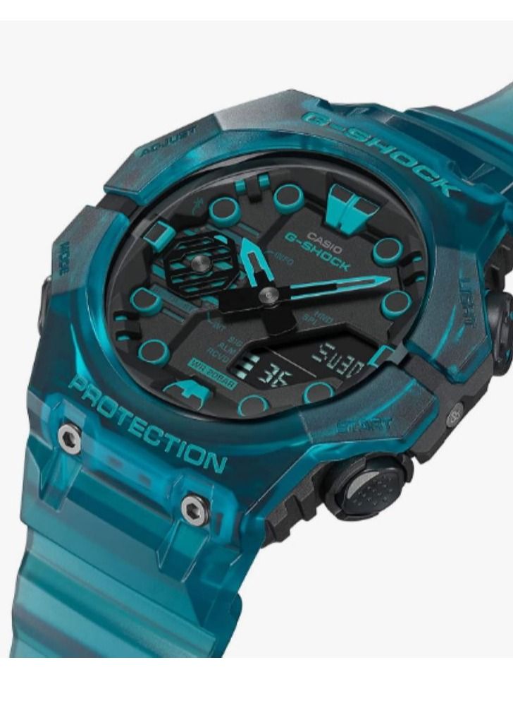 Casio G-Shock Men's GAB001G-2A Green Transparent Analog-Digital Watch, One Size - Image 2