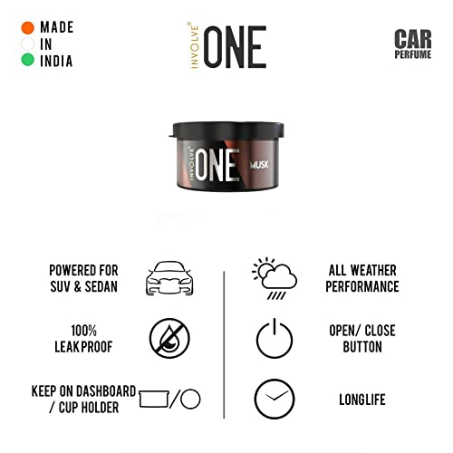 Involve your senses One Fiber Combo - Musk Car Perfume (Pack of 2) & Microfiber Cotton Cloth | Car Air Freshener | Car Accessories Interior - Image 5