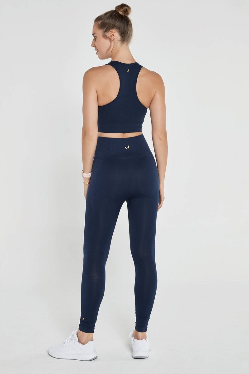 Jerf Gela High Waist, Flexible and Lifting Sports Tights Navy Blue  - Image 4