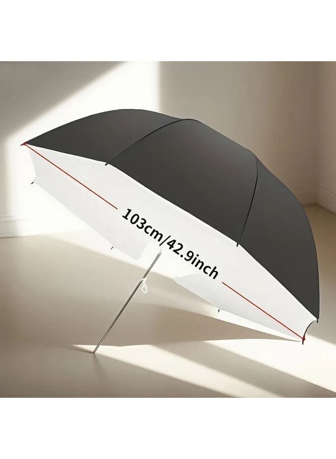 Black Professional Photography Umbrella 103cm Studio Light Box Softbox Alternative - Image 3