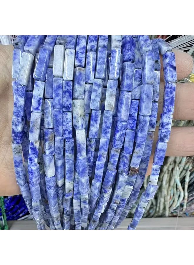 TGS GEM Natural Stone Rectangular Beads Multicolor DIY Jewelry Making Supplies For Bracelets Necklaces Earrings Wedding Decor Clothing Accessories High Quality Craft Beads For Unique Handmade Creations Model B000414 - Image 3