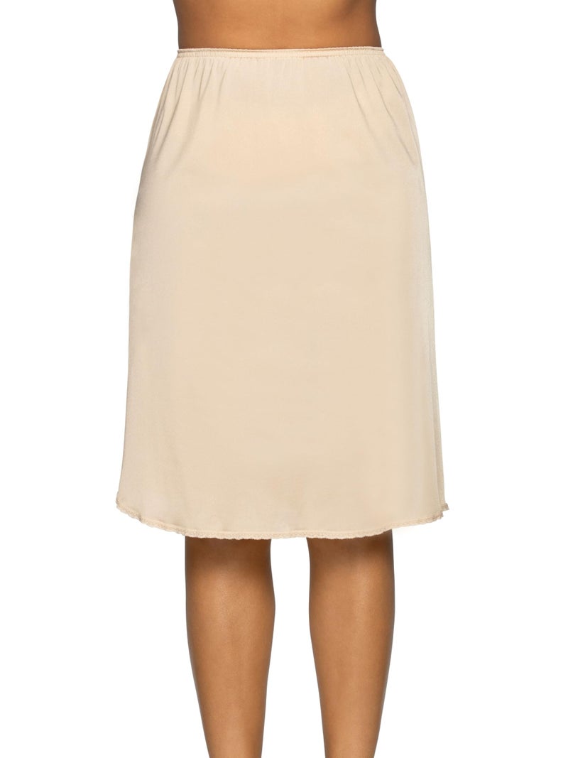Vanity Fair womens Everyday Layers Single Slit Half Slip, Damask Neutral, X-Large (26" Length) - Image 1