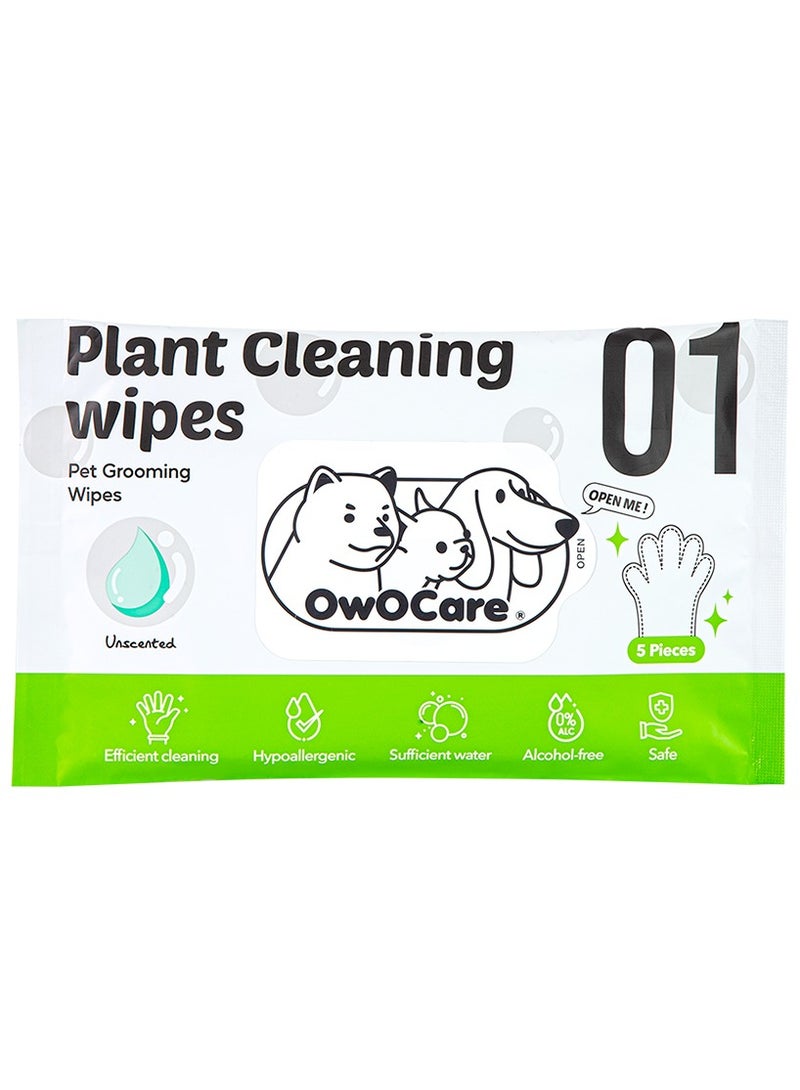 owocare Pet Wipes Glove Unscented 5pics - Image 1