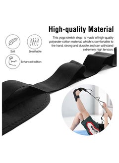 SportQ Stretch Yoga Belt,Belt Belt Training Garter,Multi-Loop Adjustable Yoga Stretch Belt with Loops Drawstring Stretch for Sports Yoga Exercise Pilates Physical Therapy  - Image 5