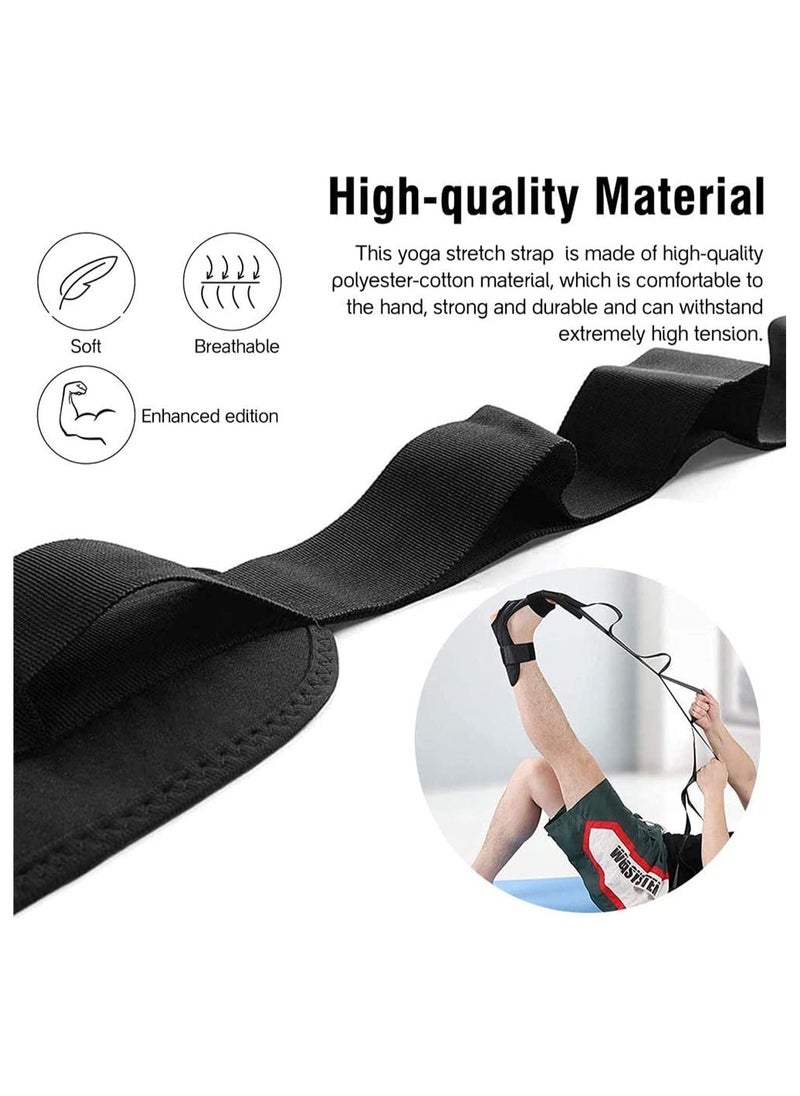 SportQ Stretch Yoga Belt,Belt Belt Training Garter,Multi-Loop Adjustable Yoga Stretch Belt with Loops Drawstring Stretch for Sports Yoga Exercise Pilates Physical Therapy  - Image 5