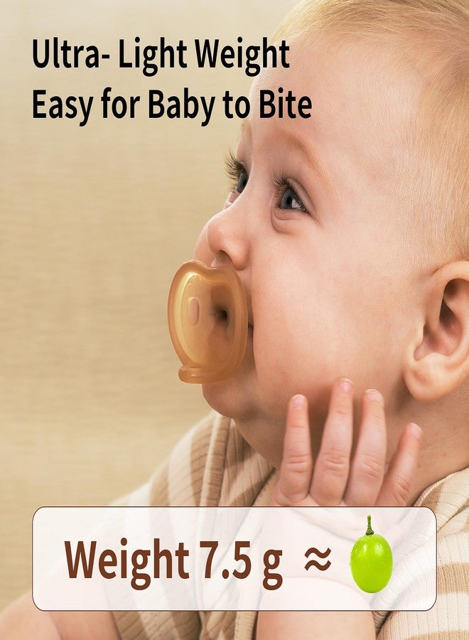 Thyseed Newborn Silicone Pacifier, Ultra-Light One-Piece, Sensitive-Skin Shield, for Breastfed Babies, 0-6 Months, BPA-Free, 2 Pack - Image 5