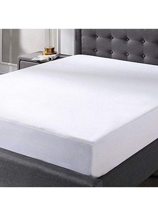 Waterproof Mattress Protector 200×200 cm – White - Image 1