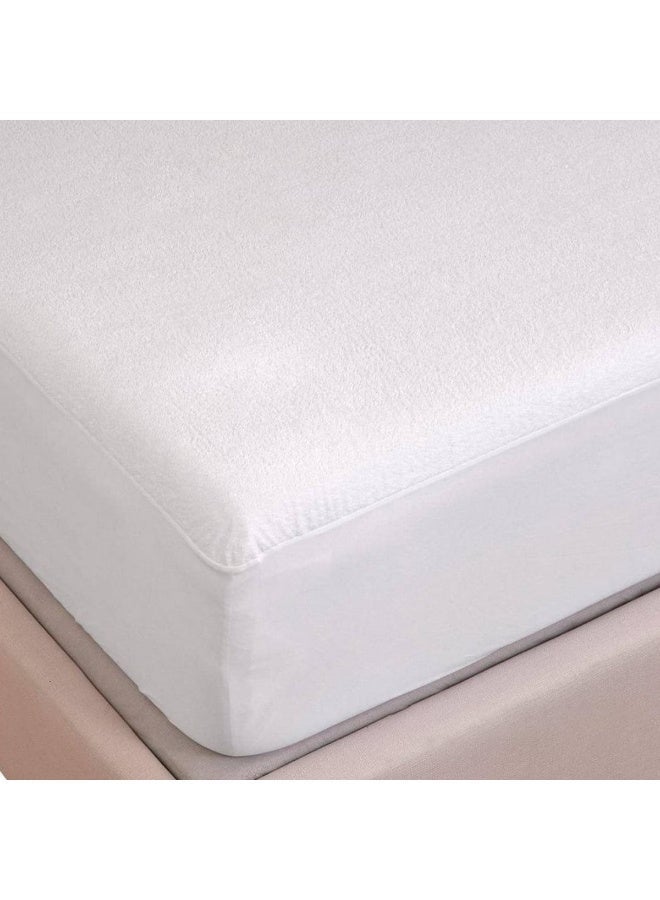 Waterproof Mattress Protector 200×200 cm – White - Image 2