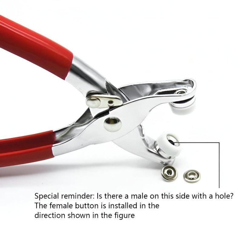 AARKRI SALES Stainless Steel Thickened Snap Fasteners Kit Metal Copper Five Claw Buckle Set with Hand Pressure Pliers Tool DIY Sewing Buttons Set for Clothing Sewing and Crafting Revat Machine - Image 5