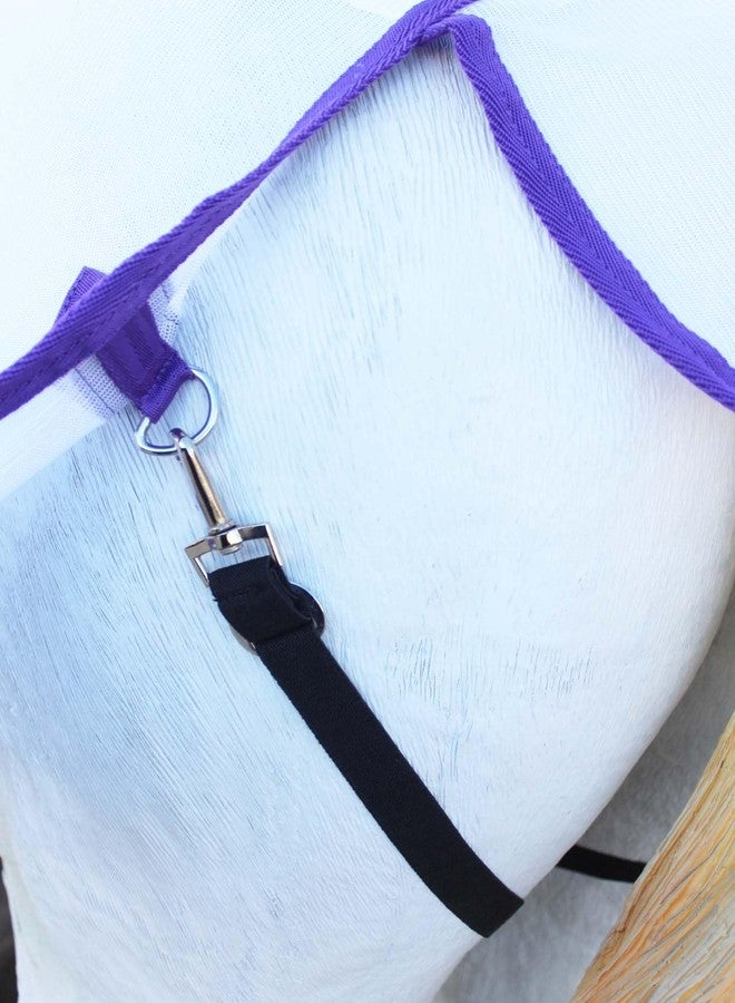 Challenger 66" Horse Summer Mesh Scrim Sheet Full Neck FlySheet Bellyband Purple 73102 - Image 4