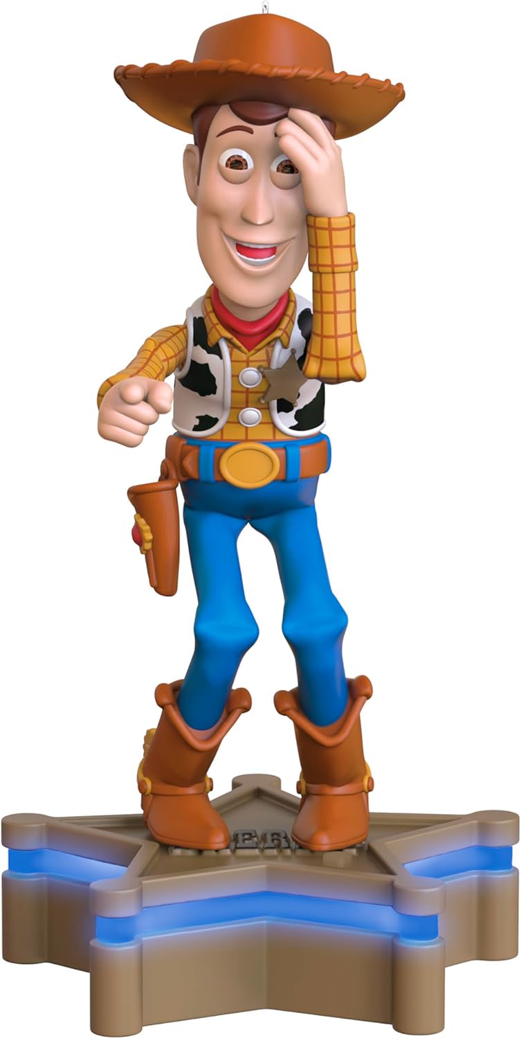 Hallmark Keepsake Christmas Ornament 2025, Disney/Pixar Toy Story Collection Sheriff Woody with Light and Sound, Gifts for Disney Fans - Image 1