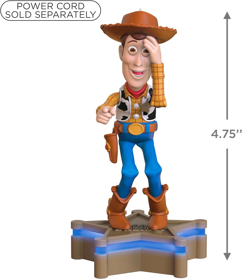 Hallmark Keepsake Christmas Ornament 2025, Disney/Pixar Toy Story Collection Sheriff Woody with Light and Sound, Gifts for Disney Fans - Image 4