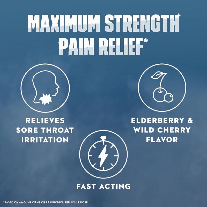 MUCINEX إنستاسوتhe لتخفيف التهاب الحلق حبوب مص لالتهاب الحلق دواء التهاب الحلق مع هيكسيلريسورسينول بديل قطرات السعال 40 حبة من توت البلسان والكرز البري المخدرة لالتهاب الحلق - Image 3