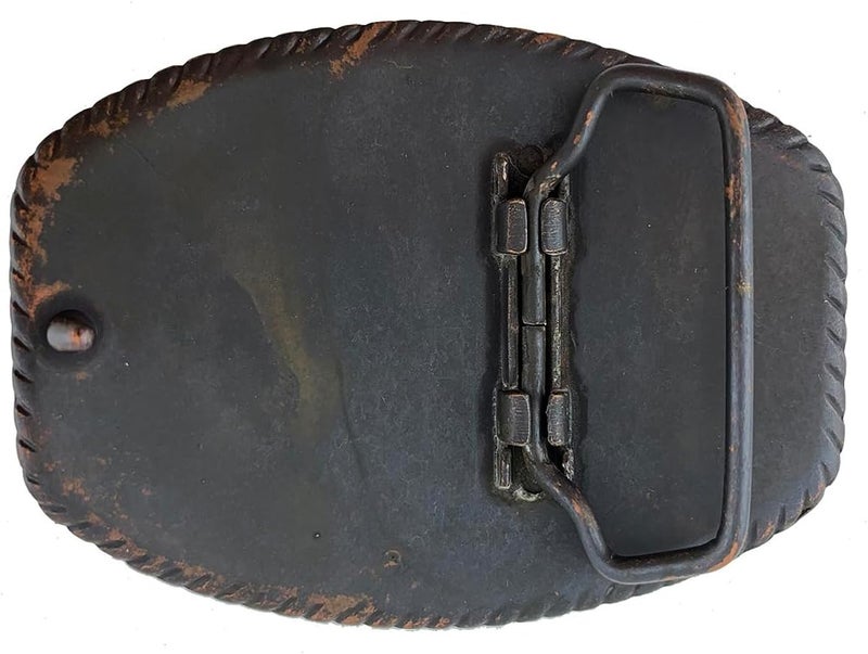 Belts.com Western Antique Floral Engraved Rope Edge Design Belt Buckle Fits 1-1/2"(38mm) Wide Belt - Image 2