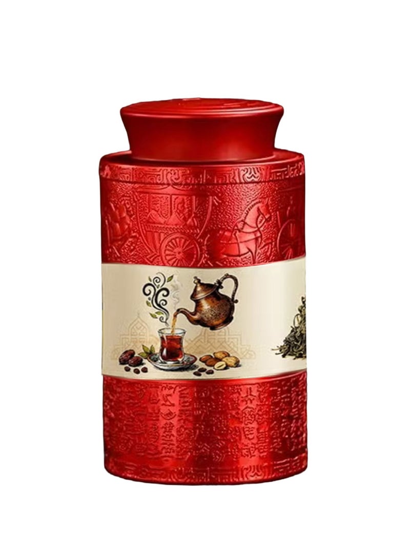 صندوق هدايا الشاي الأسود الفاخر لرمضان 2026 (120 جم) – هدية الإفطار والزيارة المثالية | تغليف يجلب بهجة العيد