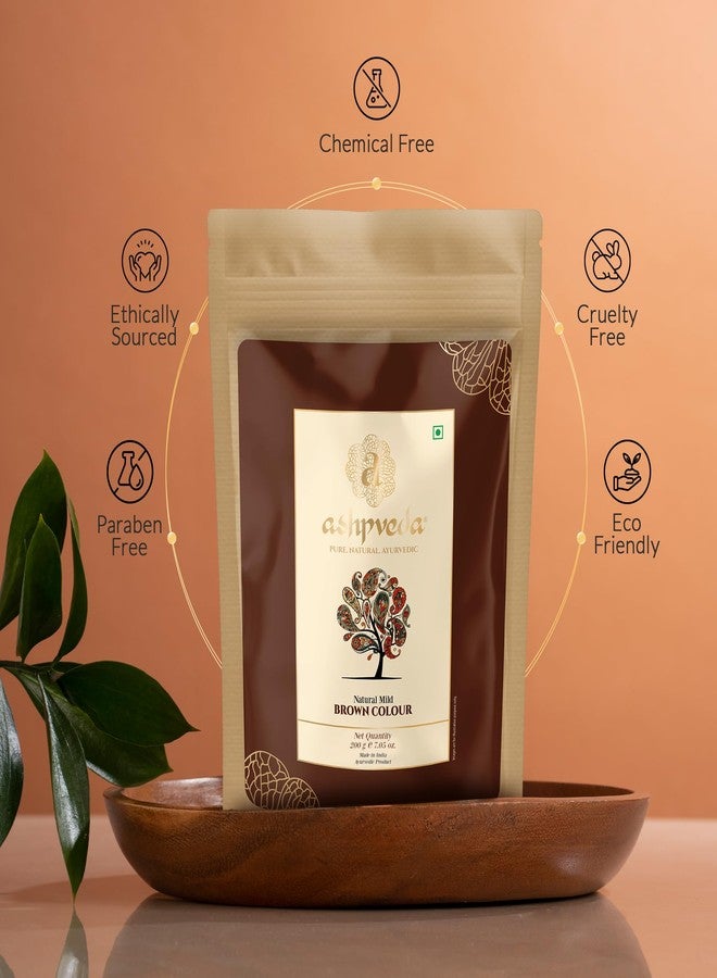 Ashpveda Natural Brown Hair Colour Ammonia Free Long Lasting Hair Color for a Stronger Scalp, Silkier and Shining Hair Colour for Women and Men (200 GM, BROWN) - Image 4
