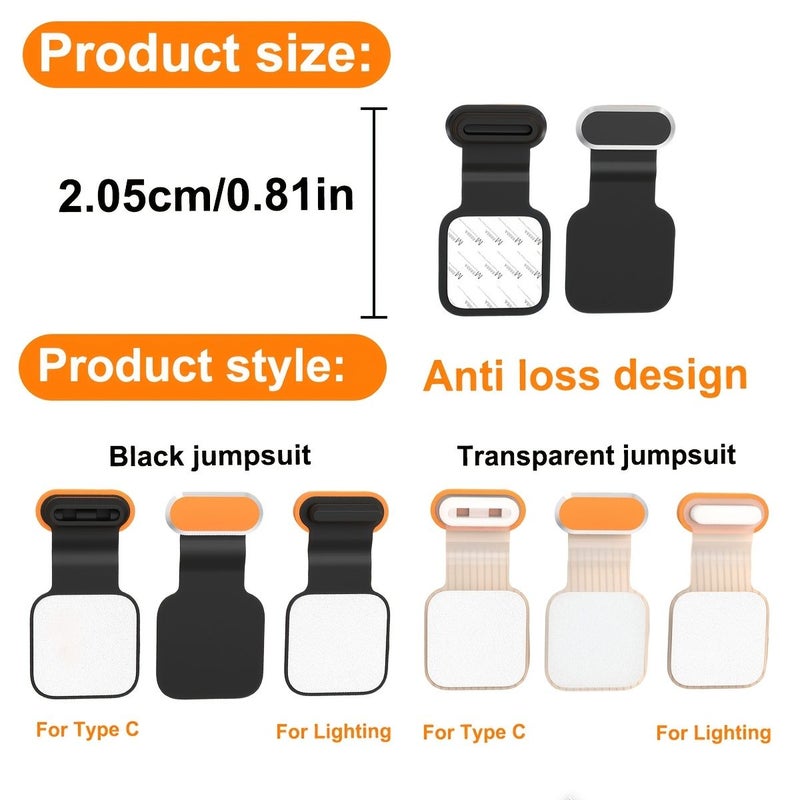 Silvery Type C Anti Lost Dust Plug Metal Speaker Mesh Cover For iPhone 17 Pro - Image 2