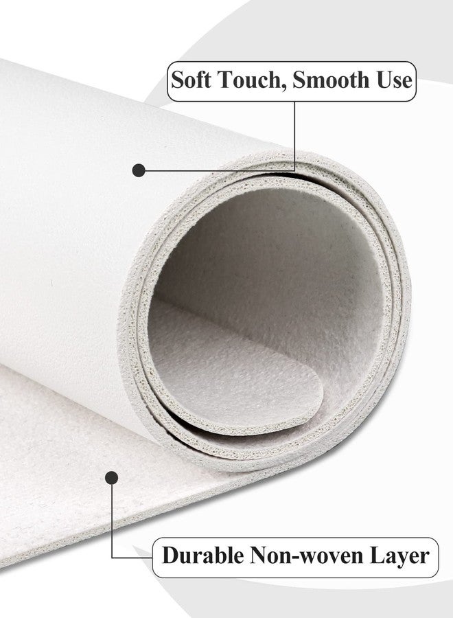 LIONVISON (MAT ONLY) White Nail Art Table Mat, Foldable Nail Art Hand Rest Pad for Nail Arm Rest Cushion, Soft Microfiber Leather Nail Mat, Manicure Pad Nail Table Pad Desk Mat for Nail Technician Salon Home - Image 2
